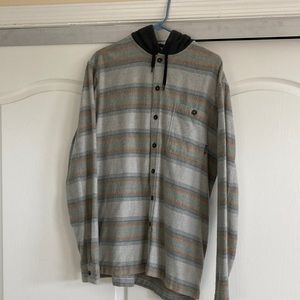Billabong men’s flannel hoodie size large